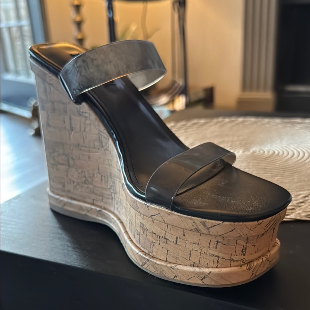 Nine West Women's Rapps Platform Wedge Sandal Sz 8M‼️ NWOT No Box
